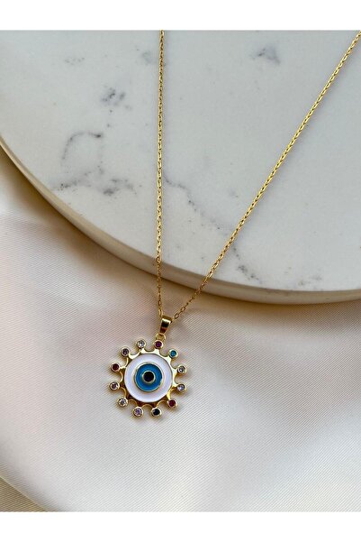 Orvix Accessories سلسلة ذهبية شمس عين الشر عزر خمر أقراط نسائية مساء أقراط ال...