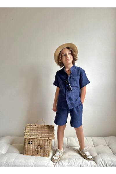 lesa kids wear Judge's Lapel Men's Suit with Muslin Pockets