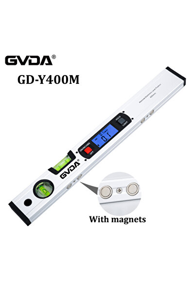Choice1 GD-Y400M GVDA مستوى مغناطيسي رقمي 360 درجة منقلة زاوية من الألومنيوم 400 مم إلكتروني