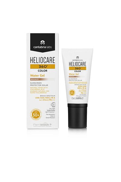 Heliocare 360° Color Sonnenschutz Mit Aqua-gel-farbe Spf50 #bronze 50 ml