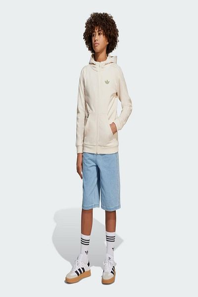 adidas Παιδικό λευκό φούτερ Gfx Fz Hoodie Jz9932