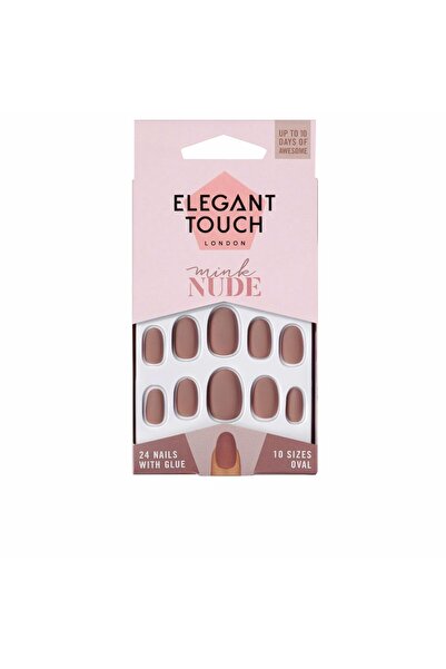 Elegant Touch Tutkallı Cilalı Renkli Tırnaklar Oval #mink Nude