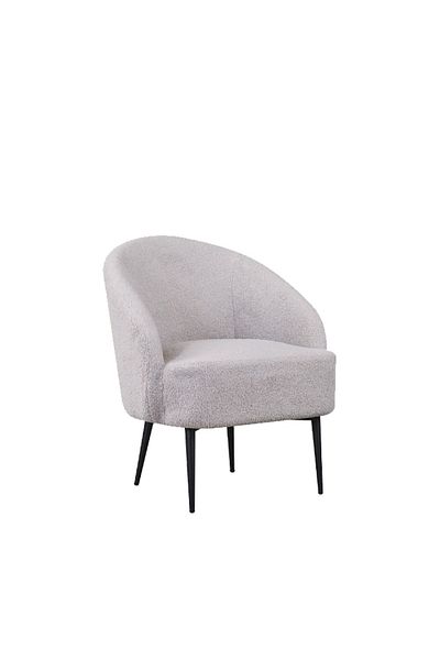 Generic Modern Boucle Chair for Living Room and Bedroom Grey