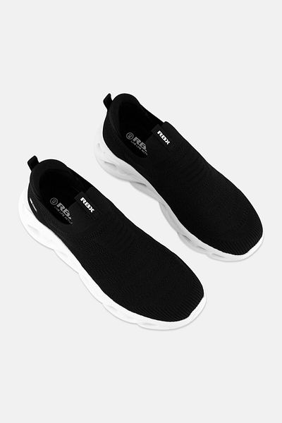 RBX Women Brand Logo Slip On Hiking Shoes, Black