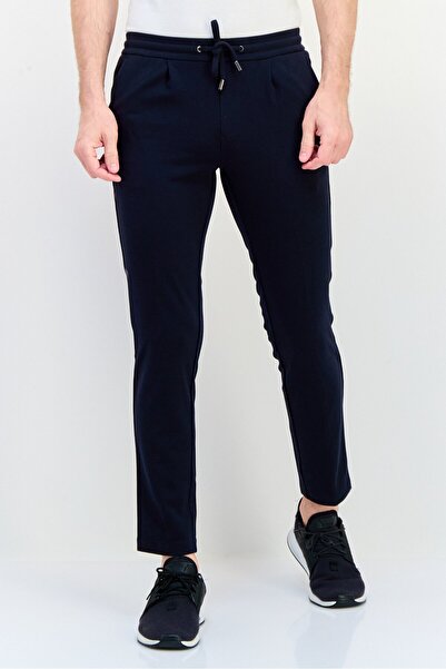 CELIO Men Regular Fit Solid Sweatpants, Navy