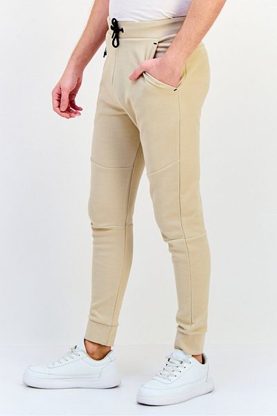 CELIO Men Regular Fit Solid Jogger Pants, Tan