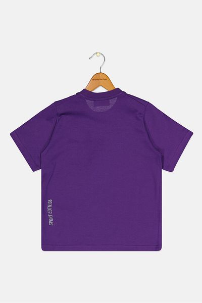 DSquared2 Kids Boy Short Sleeves Brand Logo T-shirt, Purple