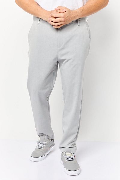 CELIO Men Stretch Fit Solid Chino Pants, Grey