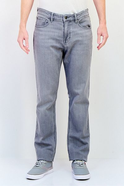 CELIO Men Straight Fit Wash Stretchable Denim, Grey