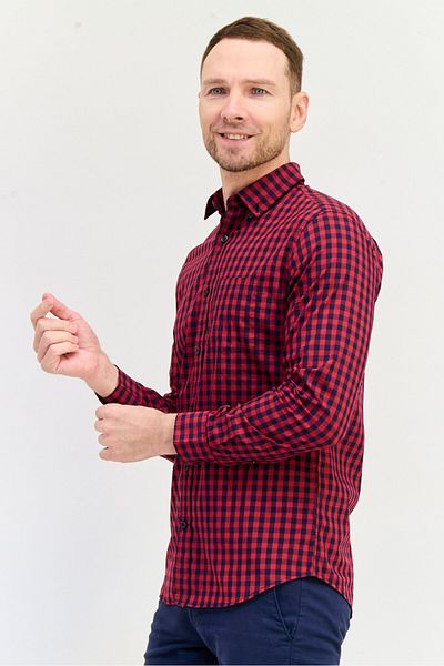GAP Men Regular Fit Checkered Long Sleeves Casual Shirt, Multicolor