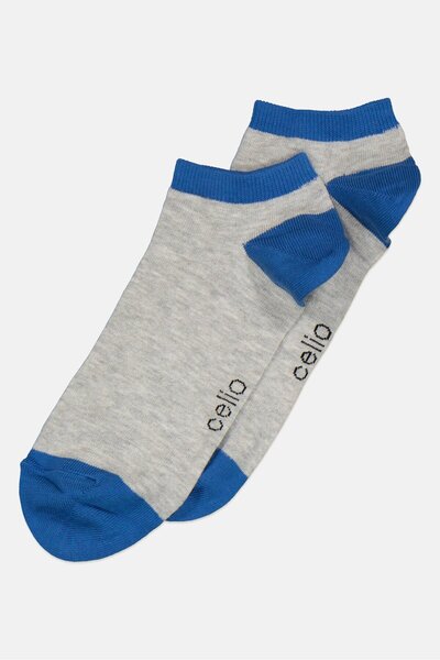 CELIO جوارب هيذر كرو للرجال، زوج واحد، رمادي مختلط