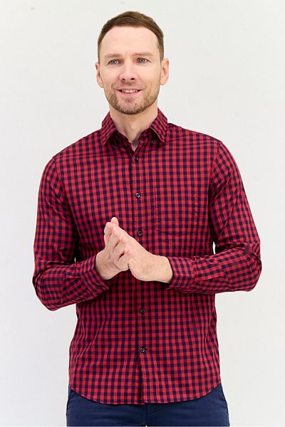 GAP Men Regular Fit Checkered Long Sleeves Casual Shirt, Multicolor