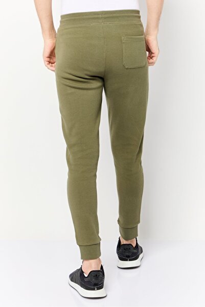 CELIO Men Regular Fit Textured Jogger Pants, Olive