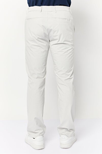 CELIO Men Slim Fit Solid Chino Pants, Light Grey