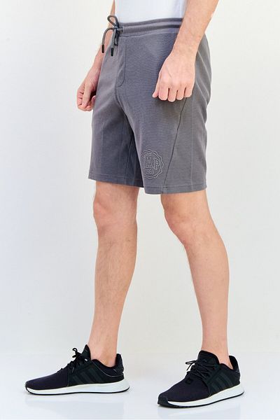 GAP Men Brand Logo Basic Shorts, Dark Grey