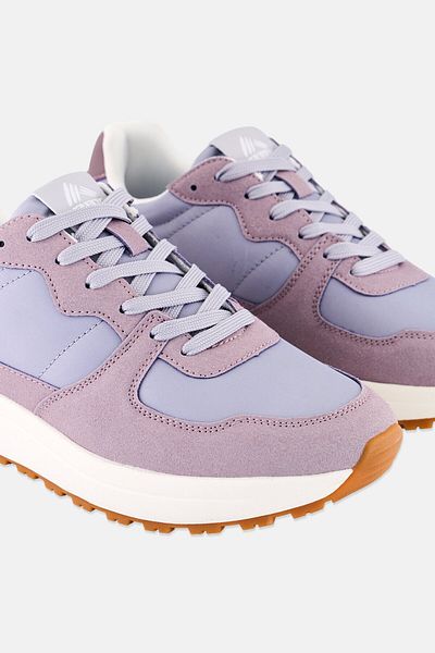 RBX Women Brand Logo Lace Up Outdoor Shoes, Purple