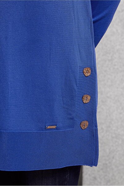 Alvina 45018 Μοντέλο Πλεκτό Τούνικ με λεπτομέρεια με κουμπιά