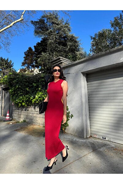 Ware فستان نسائي صيفي بأكمام صفر ماسي