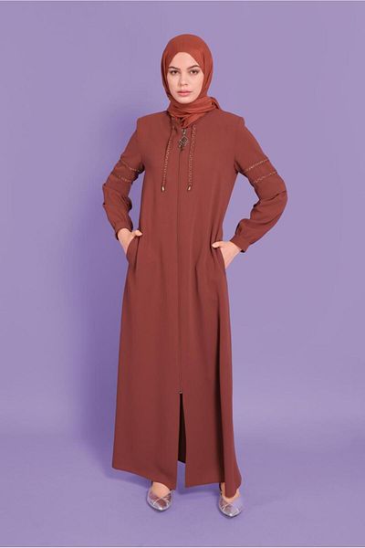 Alvina 10356 Model Pardeşü - Με λεπτομέρεια και φερμουάρ