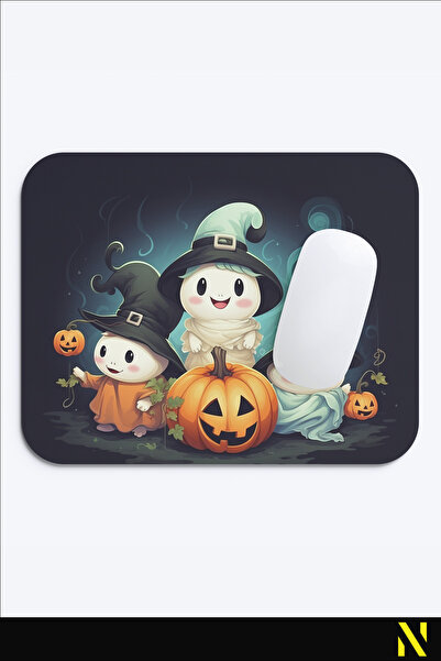 nilizma Mousepad ergonomic cu tematică de Halloween, cu bază anti-alunecare, ...