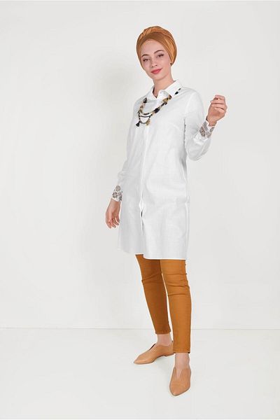 Alvina Cotton Embroidered Tunic 40449