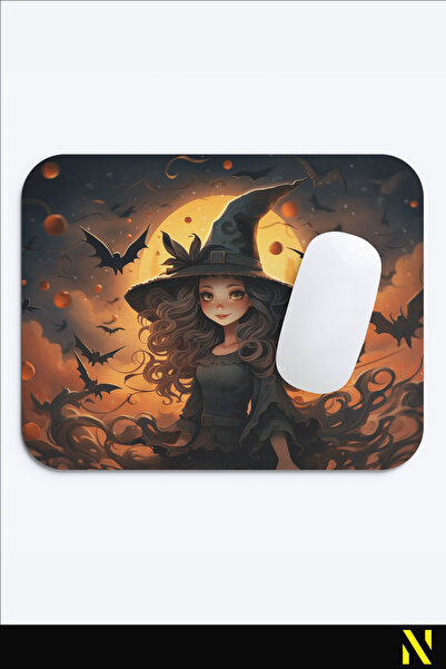 nilizma Mousepad ergonomic cu tematică de Halloween, cu bază anti-alunecare, pentru uz casnic și la birou.