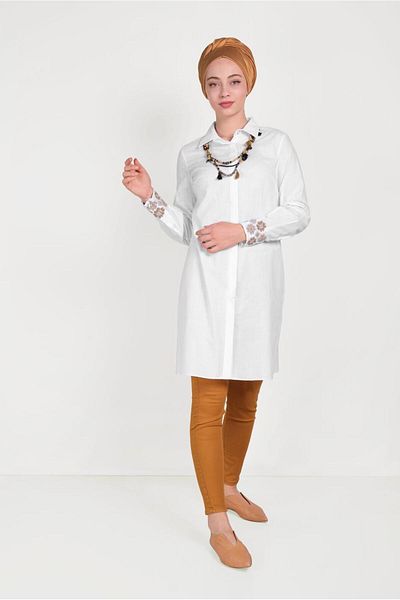 Alvina Cotton Embroidered Tunic 40449