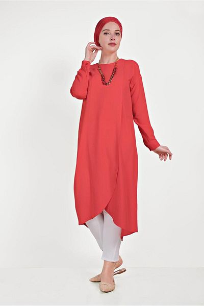 Alvina Asymetric Cut Zip Tunic 40470