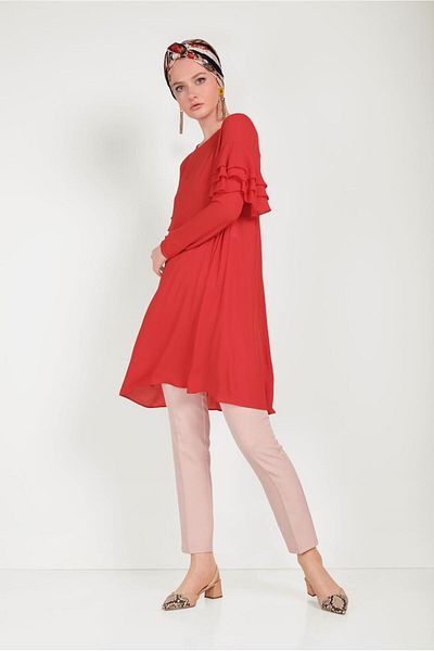 Alvina Tunic with Sleeves Frill 40493