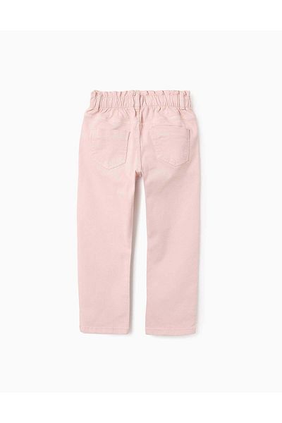 Ziddy Paperbag Trousers for girls, pink