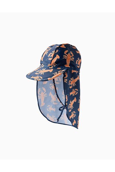 Ziddy Legionnaire Swim Hat for Baby Girls 'Lobster', Blue