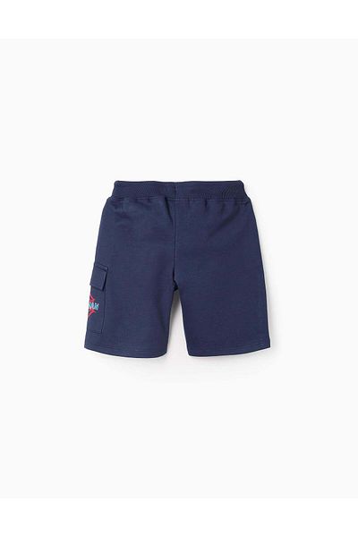 Ziddy Cotton Shorts for Boys 'Spider-Man', Dark Blue