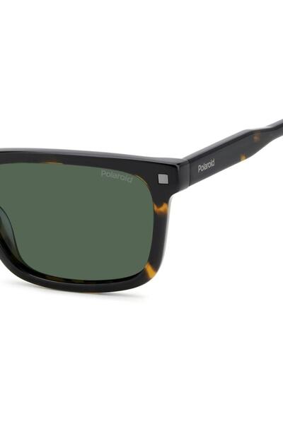 Polaroid Polarized Sunglasses Men Polaroid PLD 4174/S/X 086/UC, Plastic, Havana, 55 mm