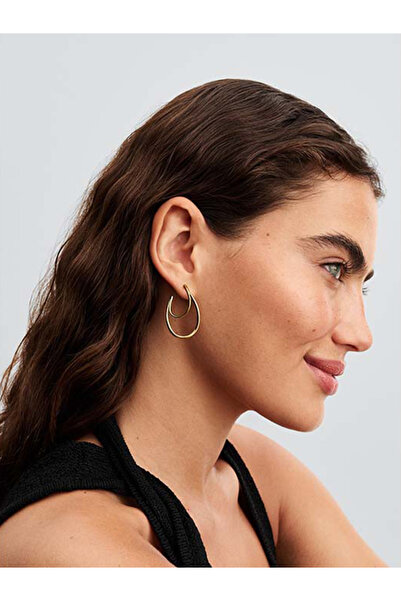 Pandora Doğal Şekilli Çift Halka Küpeler