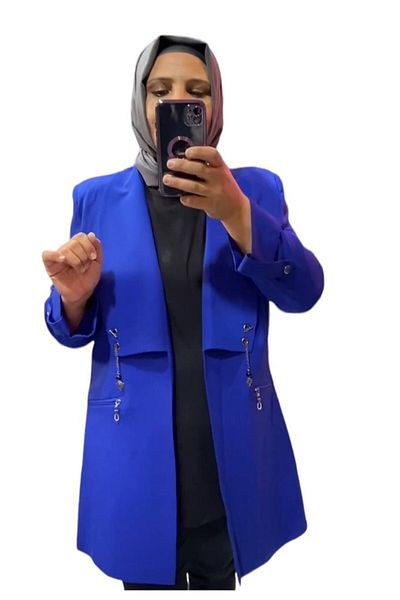 Sevda Kılınç Plus Size Double Crepe Suit
