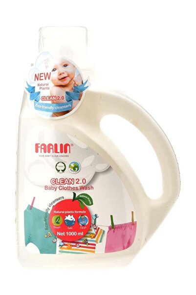 FARLİN غسول ملابس الأطفال Clean 2.0 بنباتات طبيعية ومنظفات صديقة للبيئة - 100...