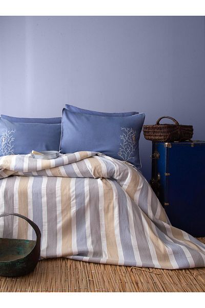 Apricitas HOME طقم غطاء سرير فردي كازابلانكا - غطاء سرير