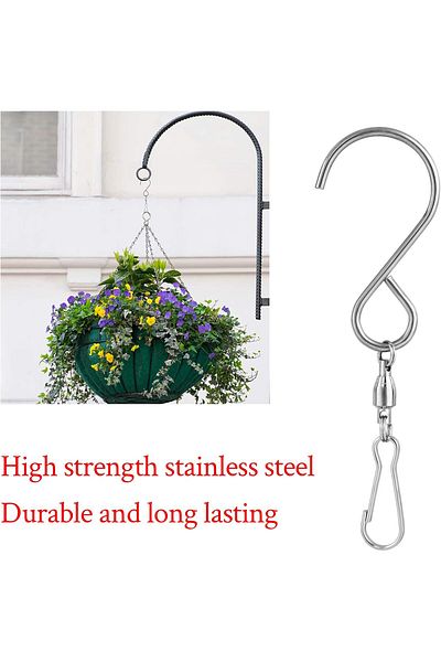 fulina 30 pcs Stainless steel swivel bearing hooks, type S, for hanging items