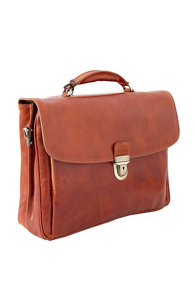 FASHION Servieta barbati pentru laptop din piele naturala vachetta, S163
