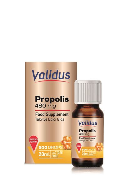 Validus Propolis 480 Mg Drops 20 ml