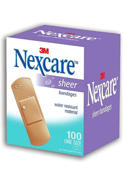 Nexcare Sheer Bandages 100pcs – 3M Flexible, Breathable, All-Occasion Protection