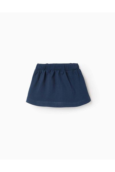 Ziddy Skort in Cotton Piqué for Baby Girls 'Minnie', Dark Blue