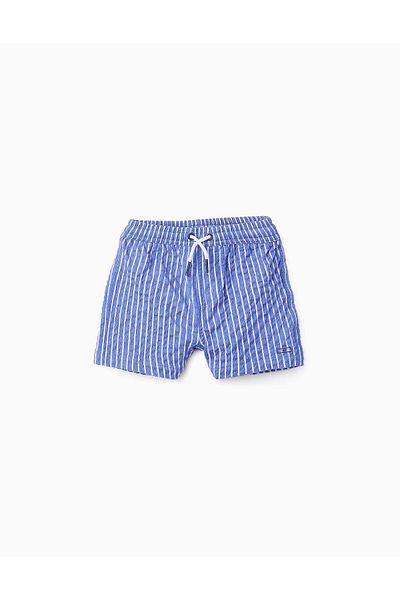 Ziddy Striped Swim Shorts for Baby Boys, Blue