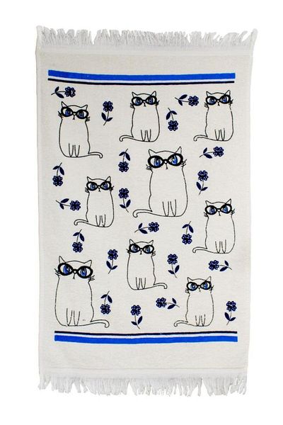 Miabella Home Kitchen Towel, Kitchen Towel Drying Cloth, High Water Absorbent Cat Pattern Hand Towel