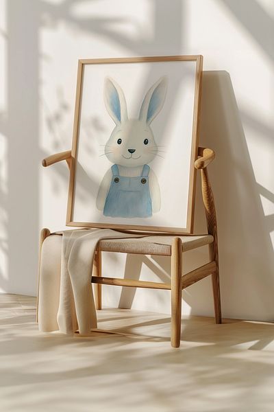 Home Cute Ice Blue Σετ, Παιδικό και βρεφικό δωμάτιο 3 τεμαχίων χωρίς πλαίσιο Σετ αφίσας 3 τεμαχίων