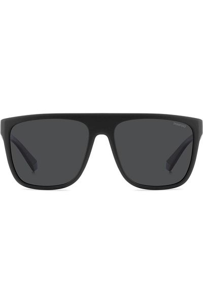 Polaroid Polarized Sunglasses Men Pld 2162/s 003/m9 58, Plastic, Black, 58 Mm