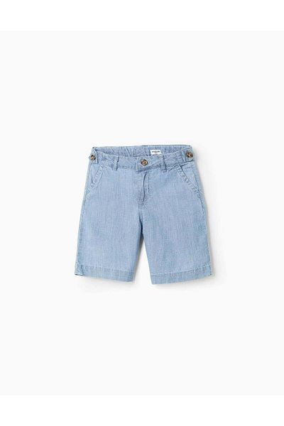 Ziddy Denim Twill Shorts for Boys 'Midi', Blue
