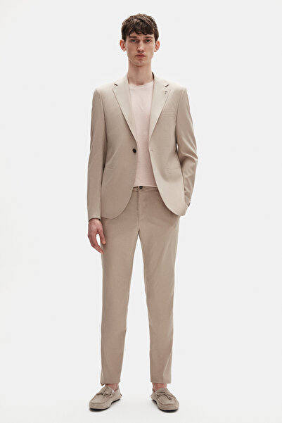 Tween Slim Fit Bej Takim Elbise