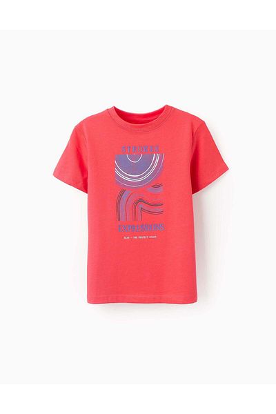 Ziddy T-shirt for Boys 'Strokes', Red