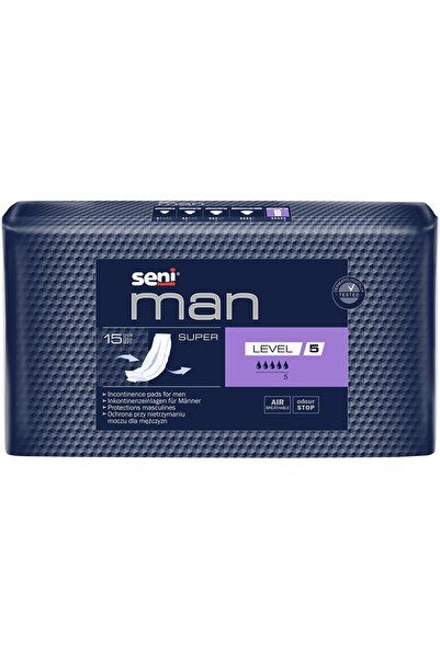 Seni Tampoane urologice Man Super pentru bărbați, nivel 5, 15 buc.
